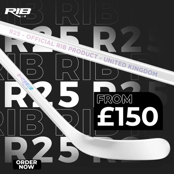 RIB R25 Ice Hockey Stick — White