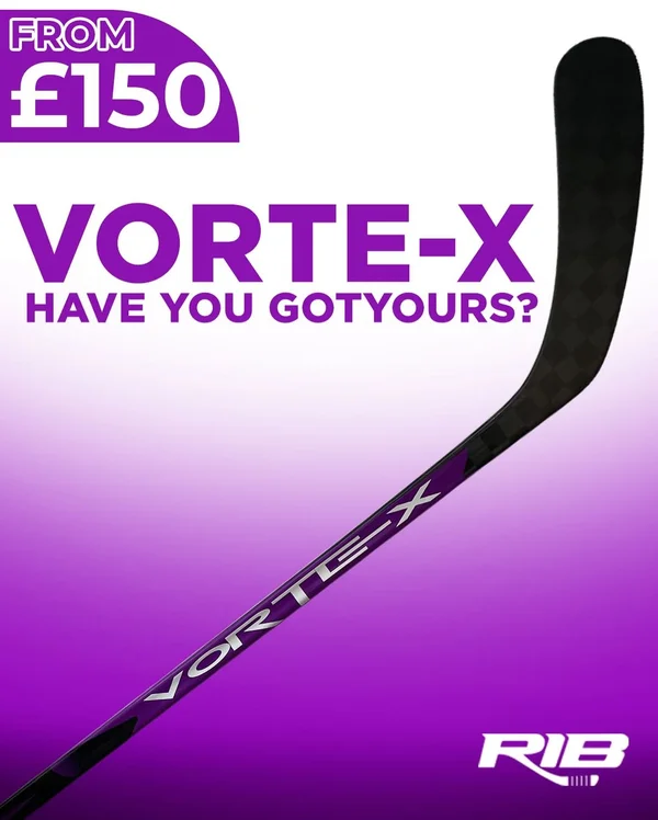 RIB Vorte-X Ice Hockey Stick — Purple